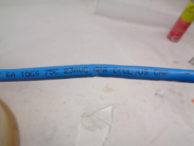 DIGILINK CAT6A CABLE 10GB PLENUM F/UTP SHIELDED 100% COPPER UL 1000FT NEW H2