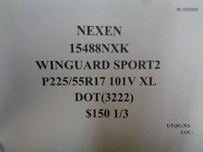 1 NEXEN WINGUARD SPORT 2 P 225 55 17 101V XL 15488NXK TIRE BQ1