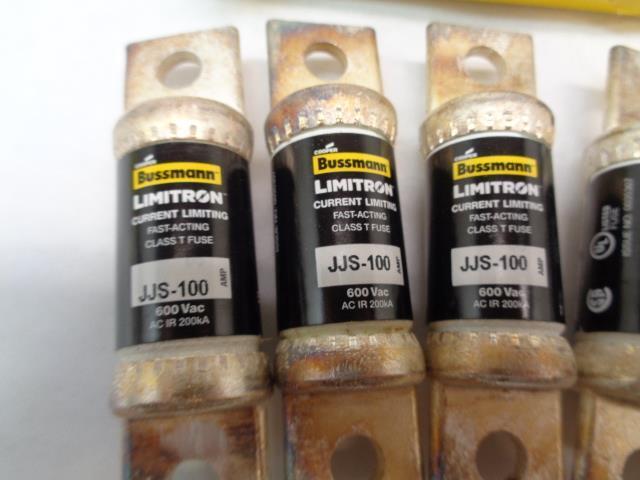 NEW 5-PK BUSSMANN LIMITRON CURRENT LIMITING FAST-ACTING CLASS T FUSE JJS-100
