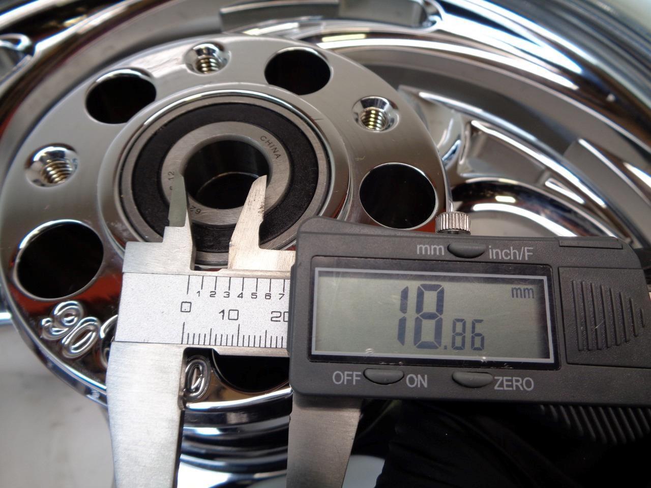 RC COMPONENTS CHROME SAVAGE 16" FRONT WHEEL w/ METZELER ME88 ULTRA MT90B16 72H