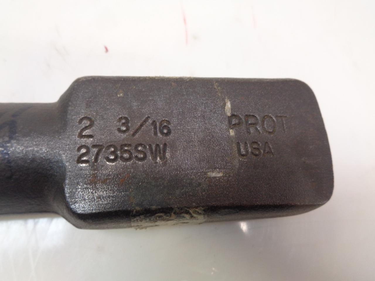 NEW PROTO 2-3/16" 6PT STRAIGHT STRIKING SLUGGING WRENCH BLACK OXIDE 2735SW R22T7