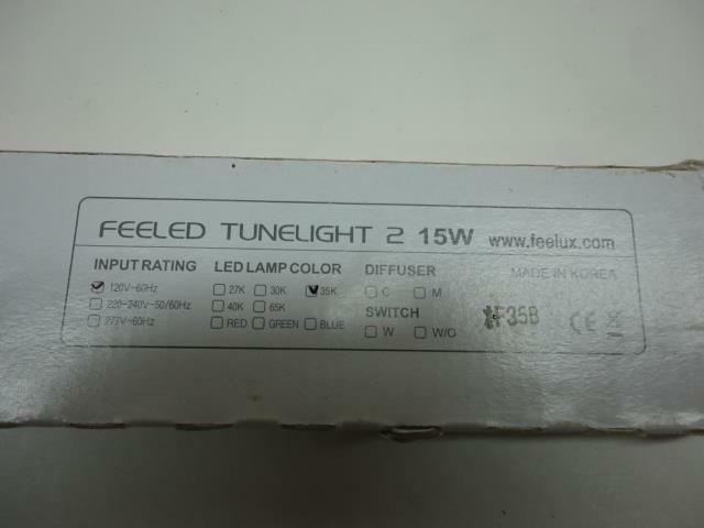NEW FEELUX LIGHTING TUN15-35K-120V 15W 45 INCHES 35K LED LIGHT FIXTURE 74440