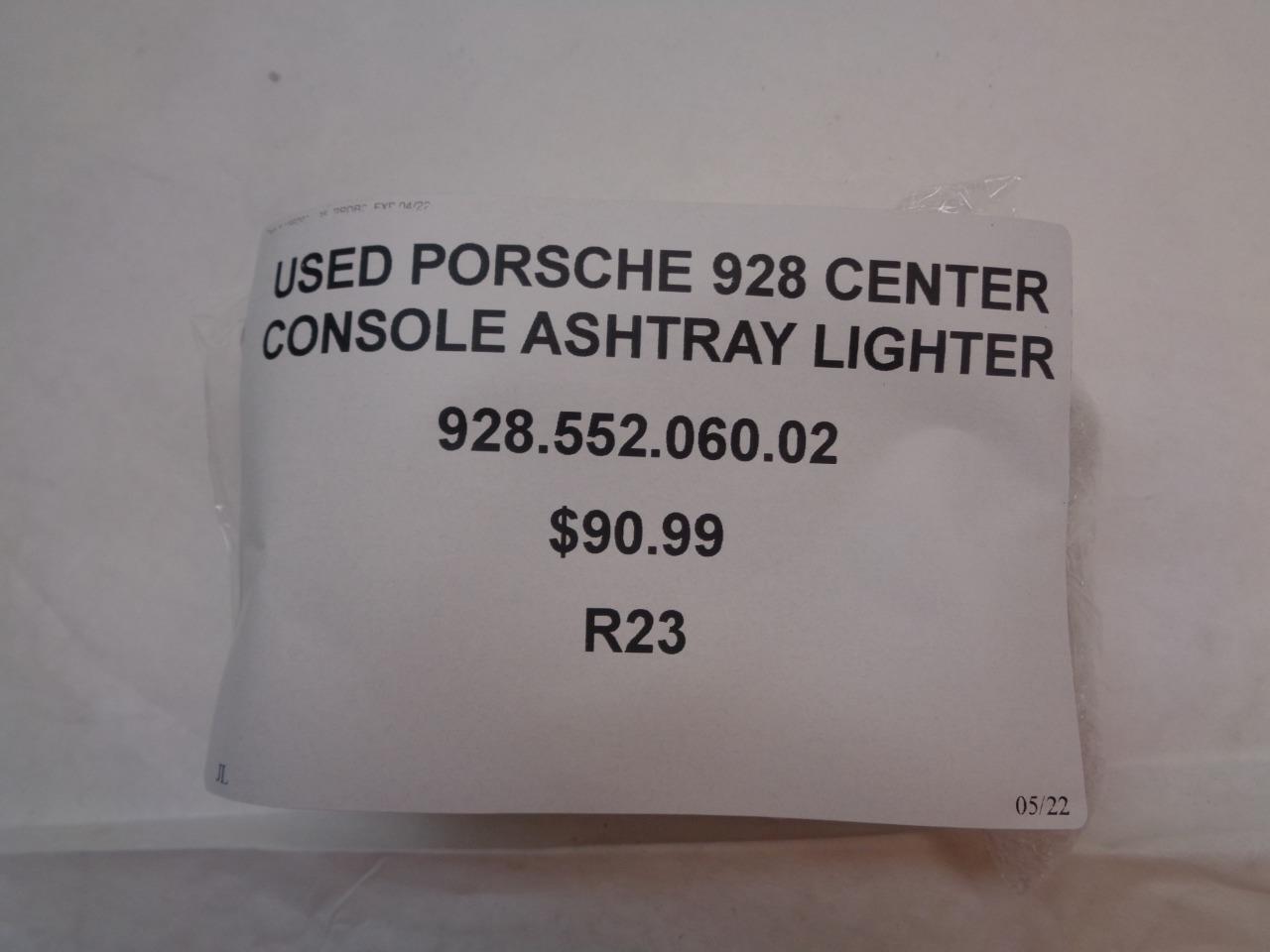 USED PORSCHE 928 CENTER CONSOLE  ASHTRAY LIGHTER 928.552.060.02 R23T4