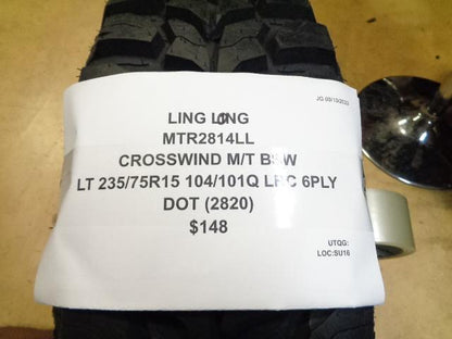 LING LONG CROSSWIND M/T BSW LT 235 75 15 104 101Q LRC 6PLY TIRE MTR2814LL BQ4