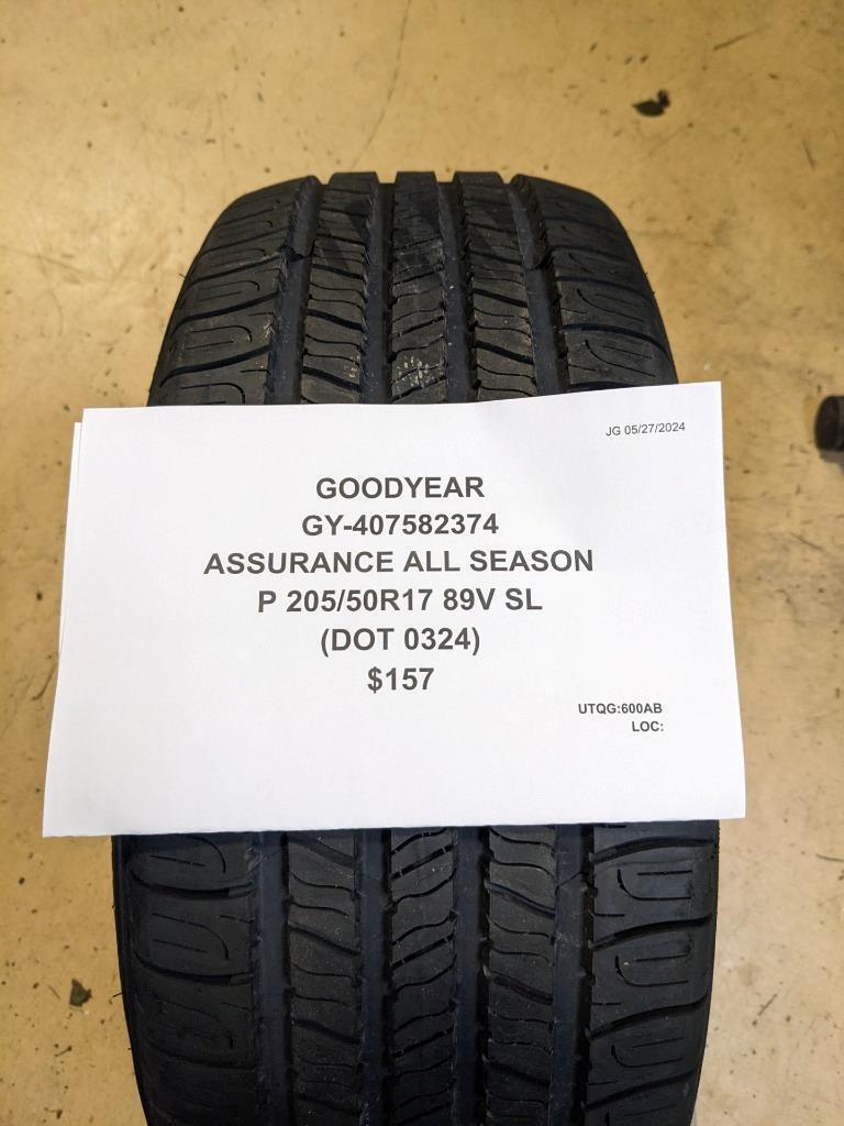 GOODYEAR ASSURANCE ALL SEASON P 205 50 17 89V SL TIRE 407582374 CQ2