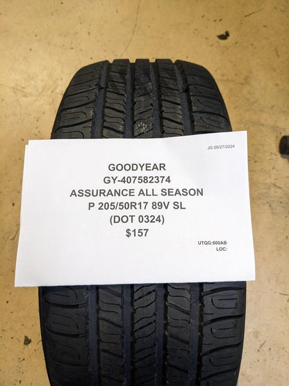 GOODYEAR ASSURANCE ALL SEASON P 205 50 17 89V SL TIRE 407582374 CQ2