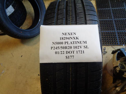 4 NEXEN N5000 Platinum P 245 50 20 102V SL ALL SEASON TIRE 18294NXK BQ4