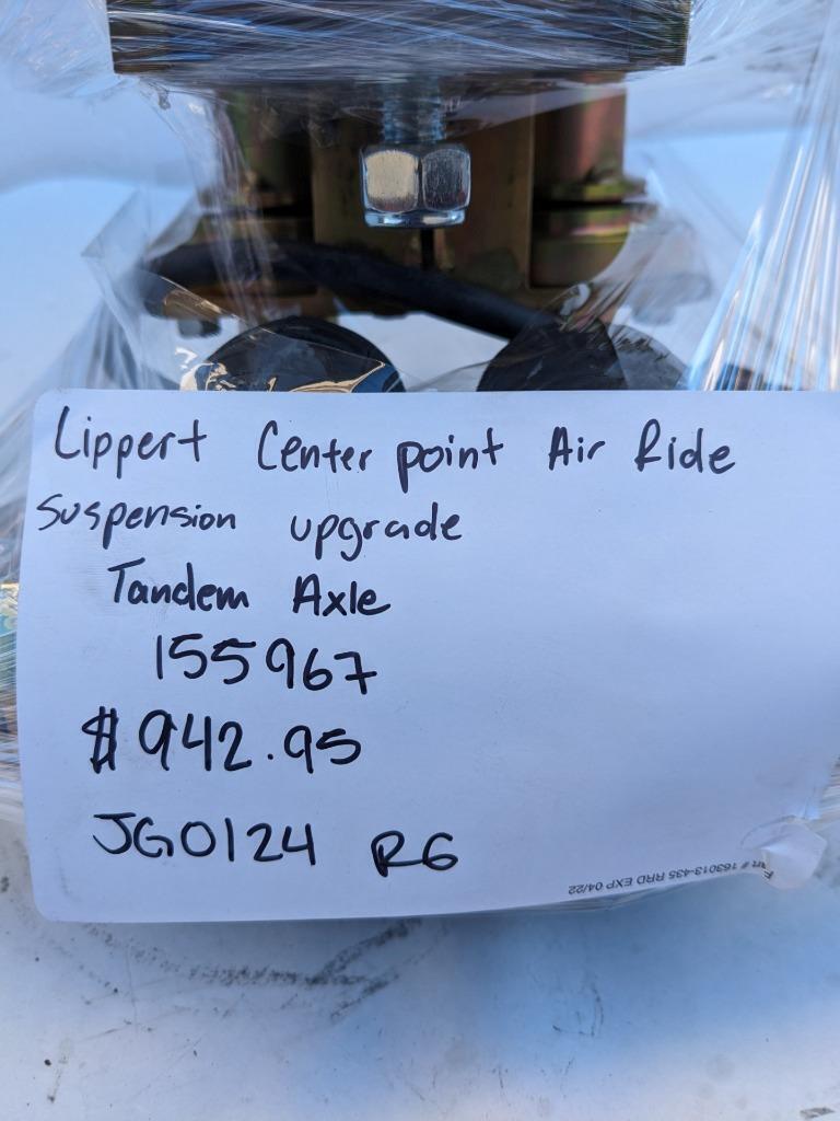 LIPPERT CENERPOINT AIR RIDE SUSPENSION UPGRADE TANDEM AXLE 155967 R6