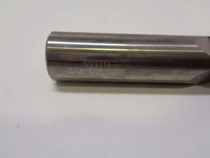 NEW BASSETT CARBIDE END MILL 3/4" X 3/4" X 1-1/2" X 4" 4 FLUTE 52151 EMCBS