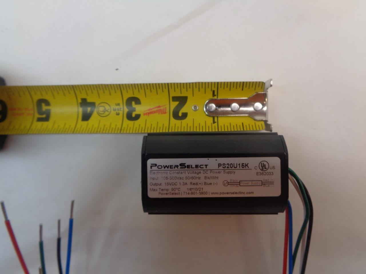 NEW POWERSELECT PS20U15K CONSTANT VOLTAGE LED DRIVER R4TD