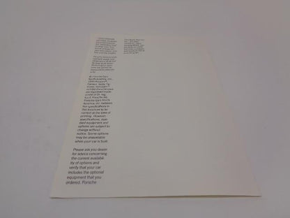 Porsche 911 "The New Carerra" Hardcover Brochure WVK 127 121 94 Genuine R25