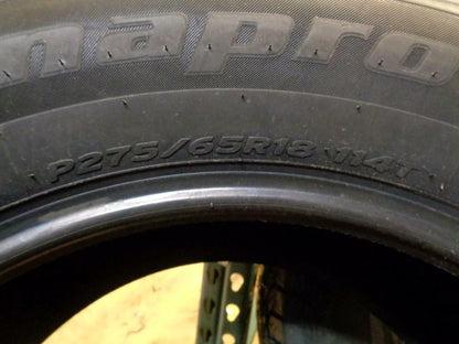 1 NEW HANKOOK DYNAPRO HT BSW 275 65 18 114T SL HIGHWAY TERRAIN TIRES 1011349