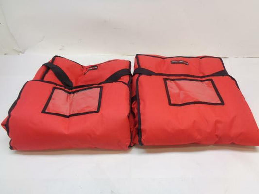 NEW DELIVERY PIZZA BAGS 16"-18" PIZZA DELIVERY BAG RED 2 PACK MD-2-RD SR