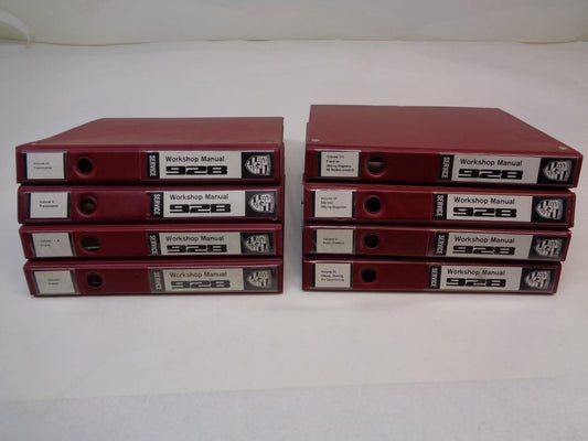 USED SET OF 8 GENUINE PORSCHE 928 WORKSHOP SERVICE MANUALS R32FLR