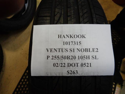 HANKOOK VENTUS S1 NOBLE2 P 255 50 20 105H SL ALL SEASON TIRE 1017315 BQ4