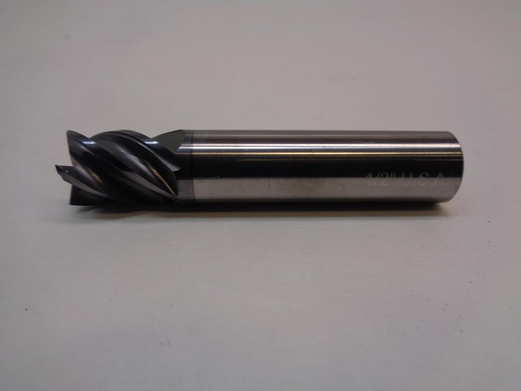 REDLINE TOOLS REV5441 1/2" CARBIDE SQUARE 5 FLUTE END MILL R22T8