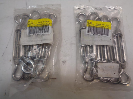 BQLZR M4 Stainless Steel Hook & Eye Wire Rope Tension 5 Pack R22