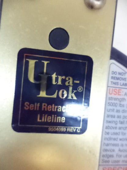 NEW DBI SALA ULTRA-LOK SELF RETRACTABLE LIFELINE 20' 3/16" GALVANIZED 3504433 H2