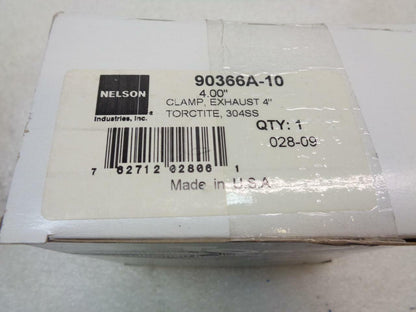 2 PACK NELSON INDUSTRIES TORCTITE 4'' EXHAUST CLAMPS WITH HARDWARE 90366A-10 R10