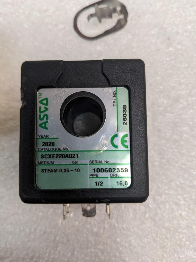 ASCO SCXE220A021 PILOT OPERATED STEAM SOLENOID VALVE 1/2" ORIFICE NEW R27