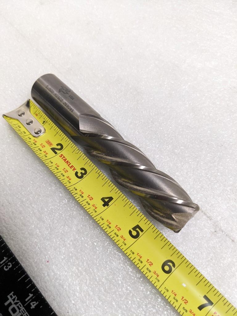 BRUBAKER TOOL 85367 LH END MILL M42 4-FLUTE T350G25-46L 1" DIA. W/N NEW R22T5