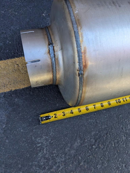 UNBRANDED EXHAUST MUFFLER 50-5/8" OVERALL LENGTH 5" INLET 12/23 NEW B2