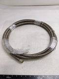UNBRANDED BRAIDED METALLIC 26' HOSE 5/8" OD 1/2" ID TEFLON LINED NEW R3T3