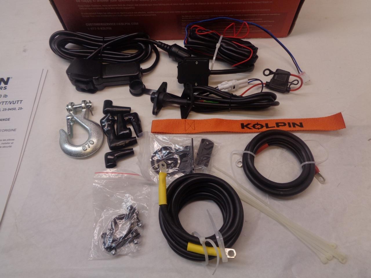 1 NEW KOLPIN 4500LB SYNTHETIC ROPE WINCH 25-9455 R16