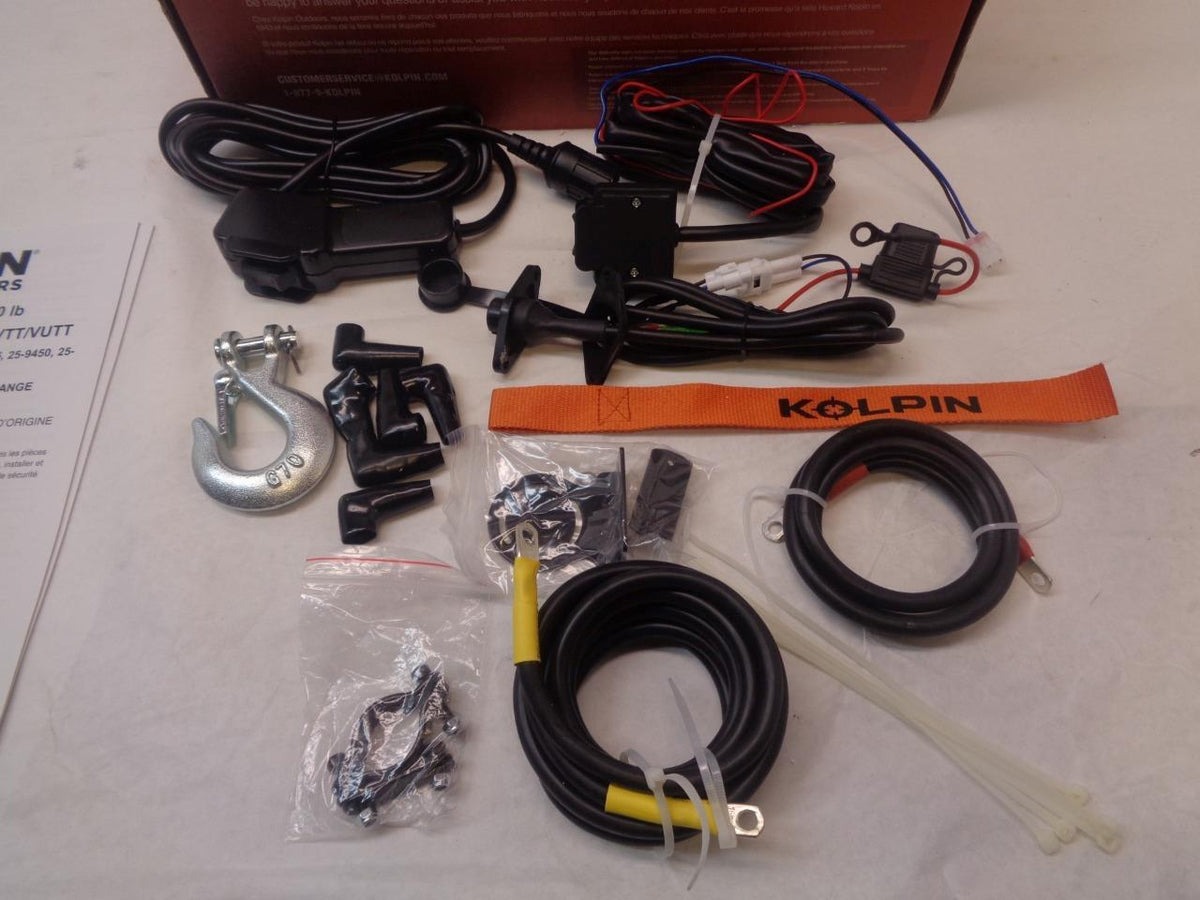 1 NEW KOLPIN 4500LB SYNTHETIC ROPE WINCH 25-9455 R16