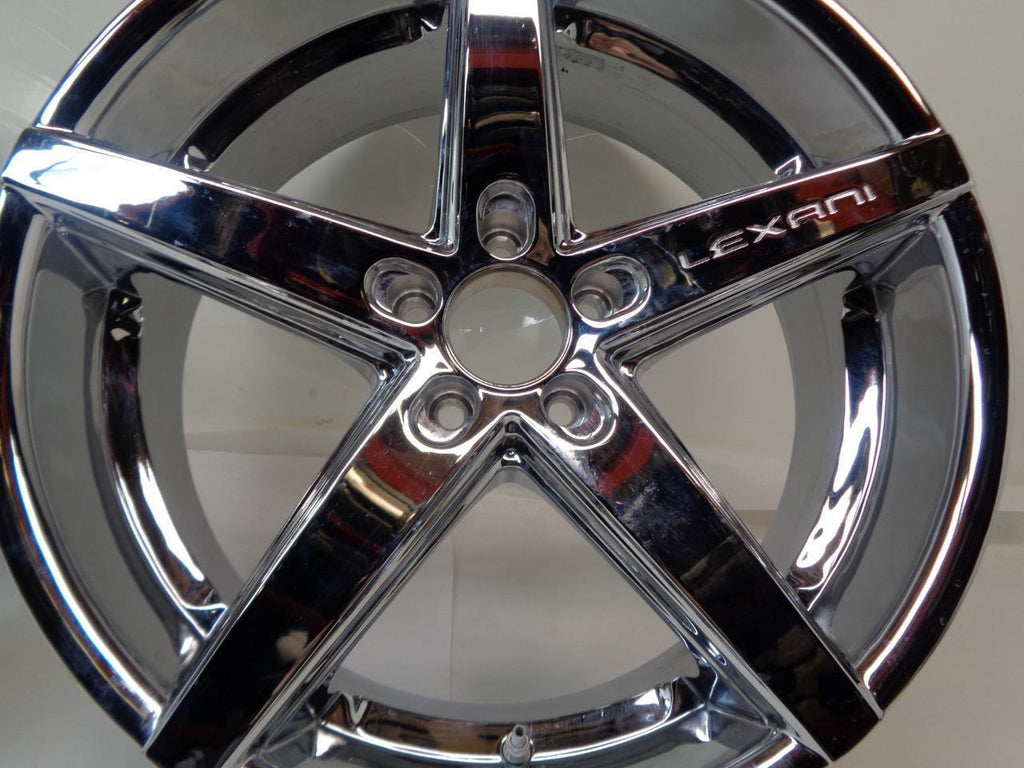 PAIR OF LEXANI R-FOUR FULL CHROME 20x8.5 5x115 ET15 WHEELS WR