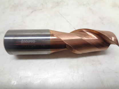 NEW ACCUPRO 07771124 CARBIDE END MILL 1"x1-7/8" 2 FLUTE R22T6BG