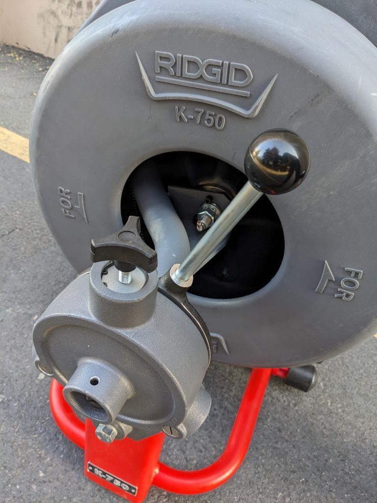 RIDGID K-750 DRUM DRAIN CLEANING MACHINE KIT 115V 200FT 200RPM 3/4"X100' NEW B2