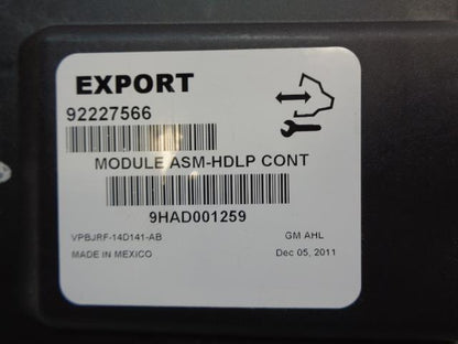NEW EXPORT HEADLAMP CONTROL 92227566 9HAD001286 FOR CHEVY CAMARO R4