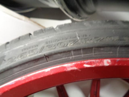 ROHANA RF01 RUBY RED 20X10 ET40 5X114.3 W/ LEXANI LX-20 265/30/20 NEW DAMAGED SR