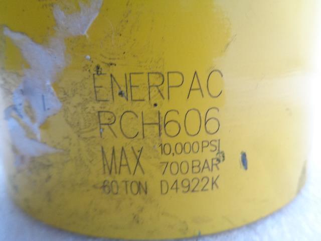 ENERPAC RCH606 HOLLOW PLUNGER HYDRAULIC CYLINDER 6" STROKE 60 TON CAP NEW N.2 B2
