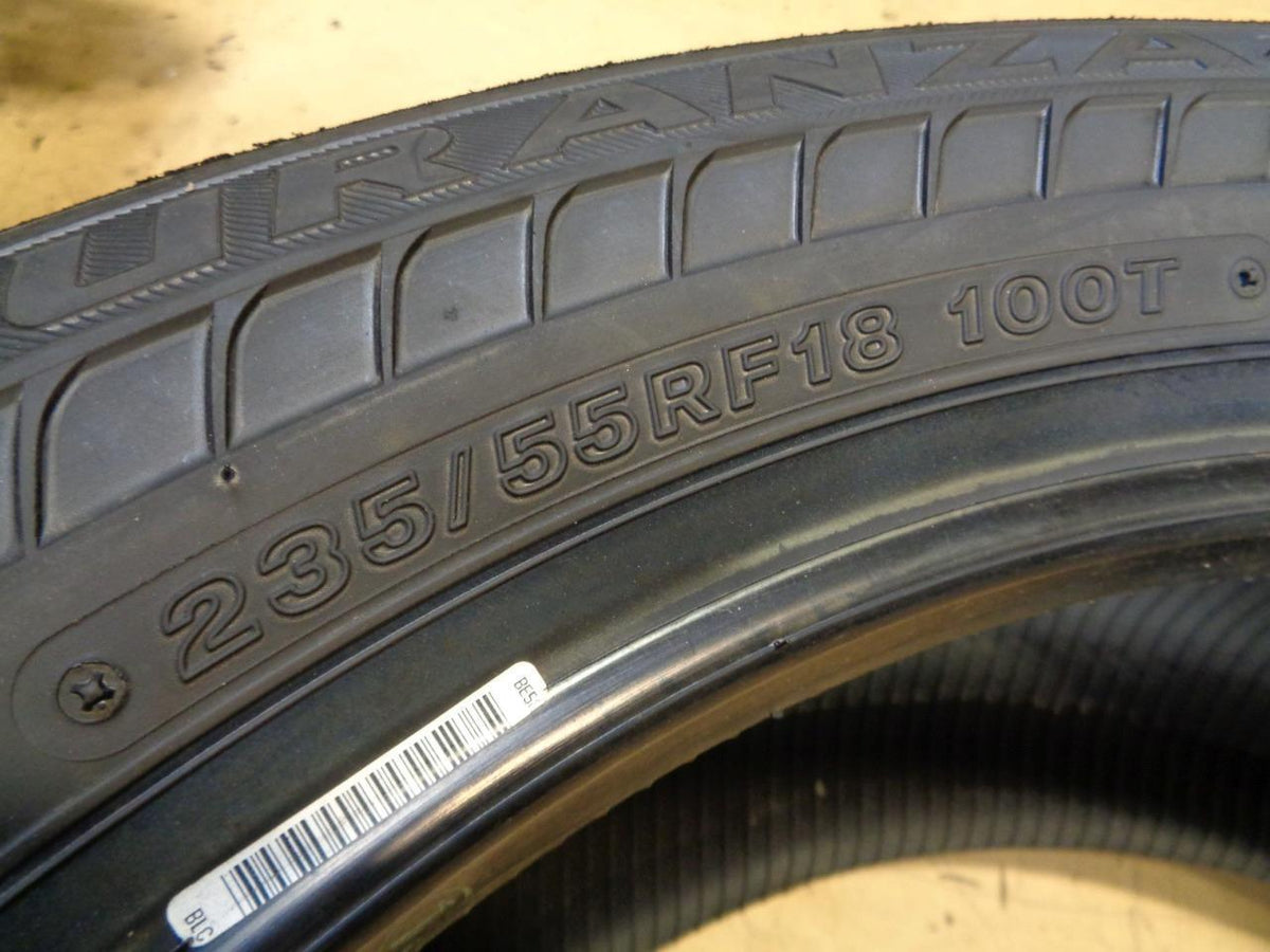 4 BRIDGESTONE TURANZA EL400-02 P 235 55 18 100T SL  TIRES 004434 BQ4