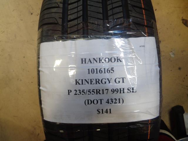 2 HANKOOK KINERGY GT 235 55 17 99H SL ALL SEASON TIRES 1016165