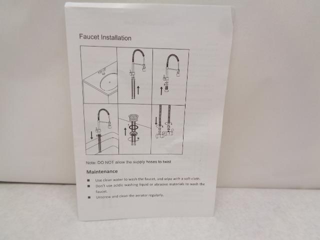 BRAND NEW CHROME SINGLE HANDLE HOT & COLD MIXER BATHROOM SINK FAUCET R29