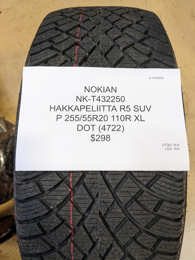 NOKIAN HAKKAPELIITTA R5 SUV P 255 55 20 110R XL TIRE T432250 CQ2