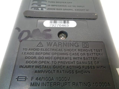 USED FLUKE 87 III TRUE RMS MULTIMETER 1000V-AC TEST EQUIPMENT R6