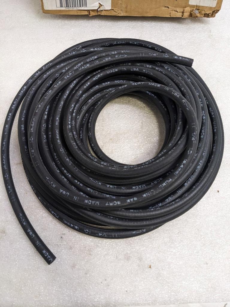 DAYCO 80058 FUEL HOSE 50' OAL 1/4" ID 1/2" OD BLACK NITRILE NEW R15