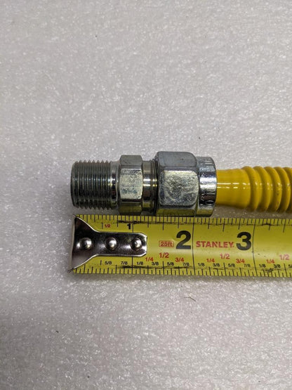 BRASSCRAFT CSSC44-24 PROCOAT SS 24" GAS CONNECTOR 1/2" ID/MIP 5/8" OD NEW R22T2