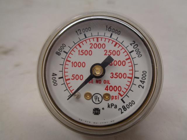 NEW AMETEK USG 0-4000 psi 0-28000 kPa PRESSURE GAUGE 266209A R17