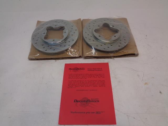 NOS BAER DRILLED FRONT DISC BRAKE ROTORS FOR HONDA ACCORD, ACURA CL 3287-020 L1