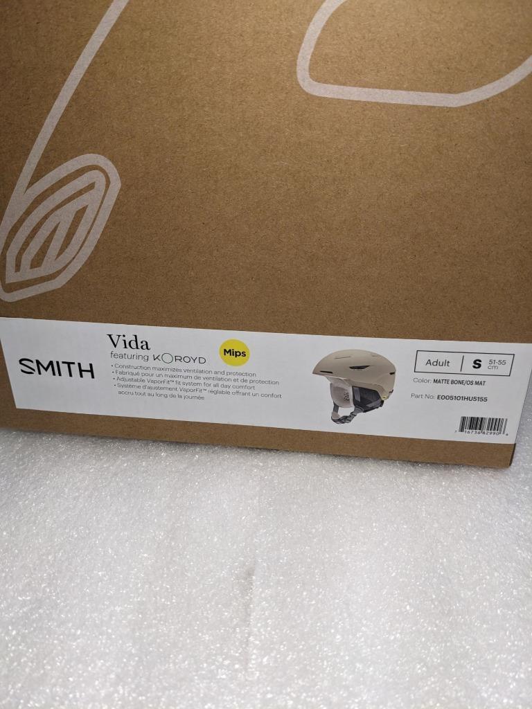 SMITH VIDA MIPS SNOW HELMET -WOMEN'S-SMALL-MATTE BONE E005101HU5155 NEW SR