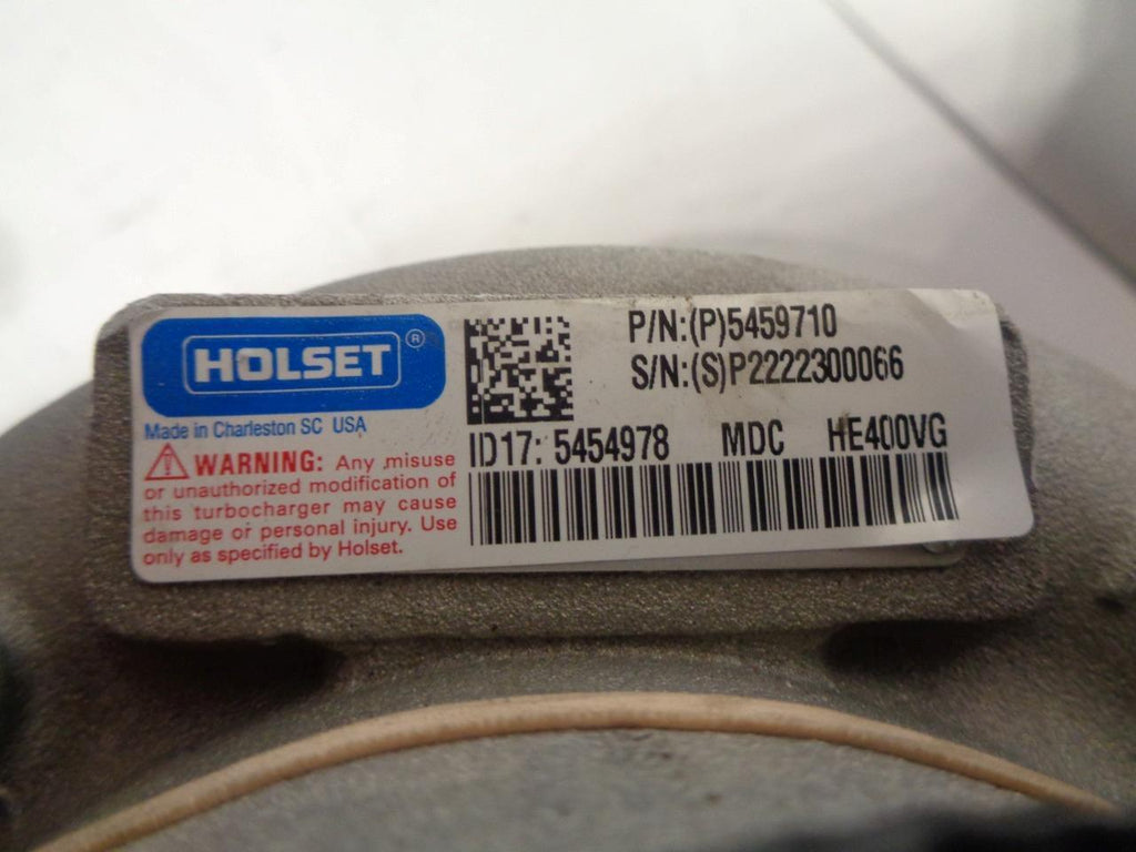 GENUINE CUMMINS HOLSET 5459710 TURBOCHARGER AND KITS W/O ACTUATOR HE400VG NEW E2