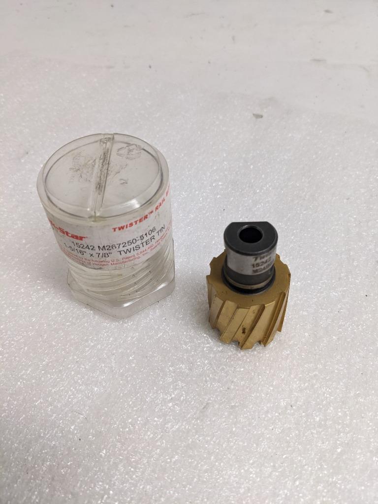 TRAK-STAR 15242 TWISTER RAIL BIT 1-5/16" X 7/8" TWISTER TIN RH NEW R22