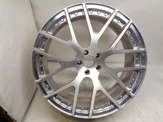 USED CUSTOM SILVER THREE PIECE WHEEL 23X9 5X112 6" BACKSPACE WR