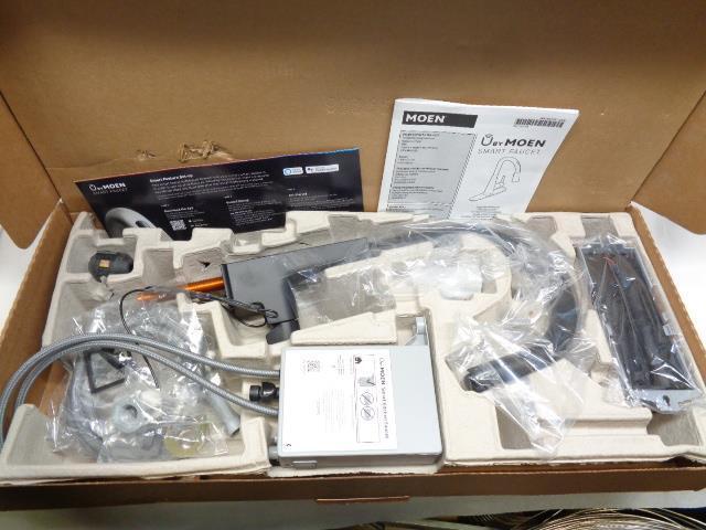 NEW MOEN STō MATTE BLACK VOICE-ACTIVATED KITCHEN FAUCET S72308EVBL R27