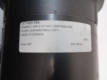 FLOWSERVE 2X1.5X5 BALDOR MOTOR CENTRIFUGAL PUMP 7.5HP 460V 60Hz SMP2000 NEW J1